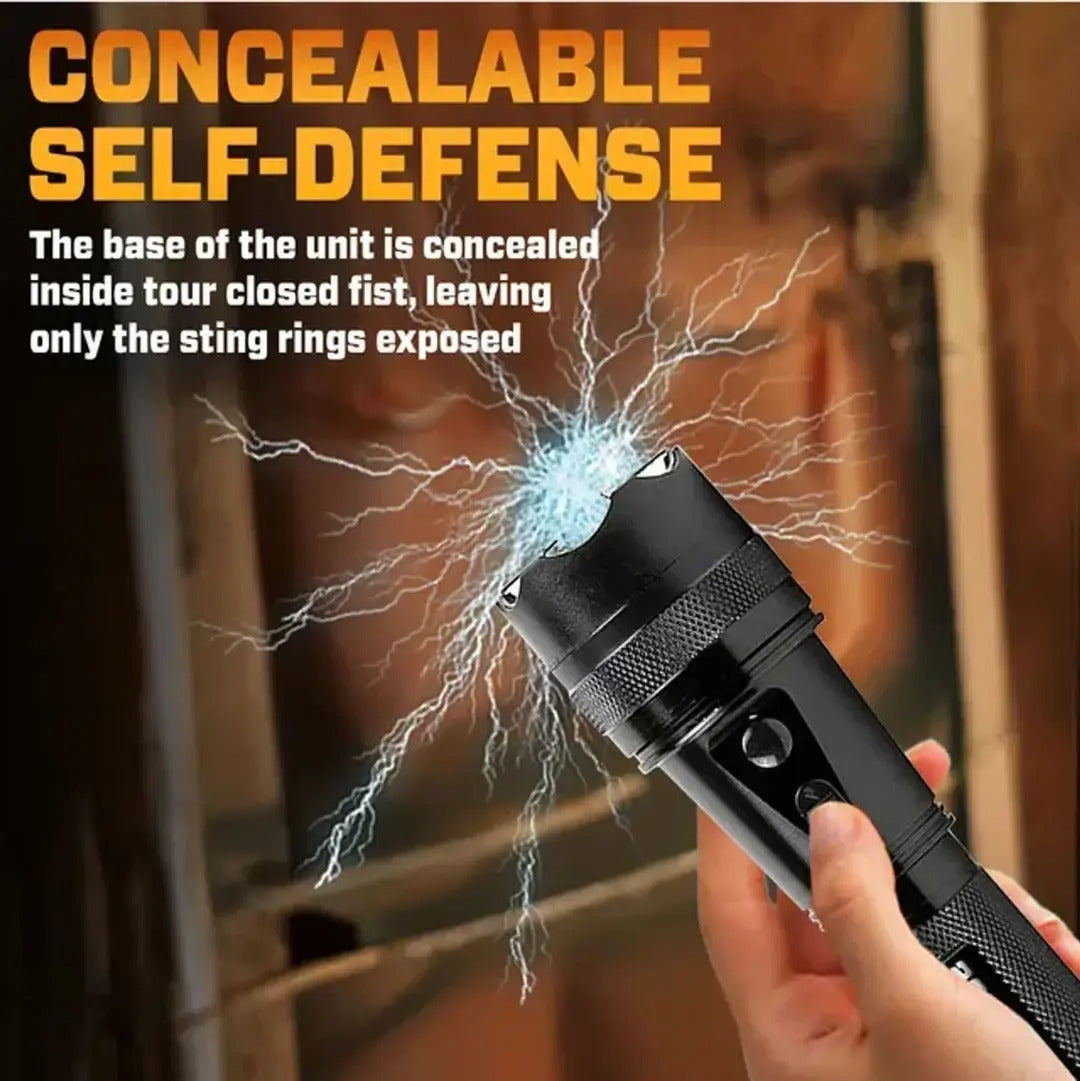 🔥 2025 Survival Sale 50% OFF 🚨 GOOTATIC VoltGuard V95 Stun Torch – Light the Way, Strike When Needed