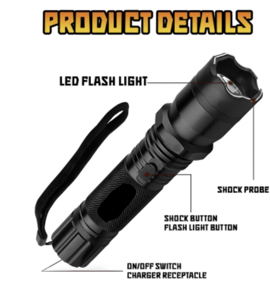 🔥 2025 Survival Sale 50% OFF 🚨 GOOTATIC VoltGuard V95 Stun Torch – Light the Way, Strike When Needed